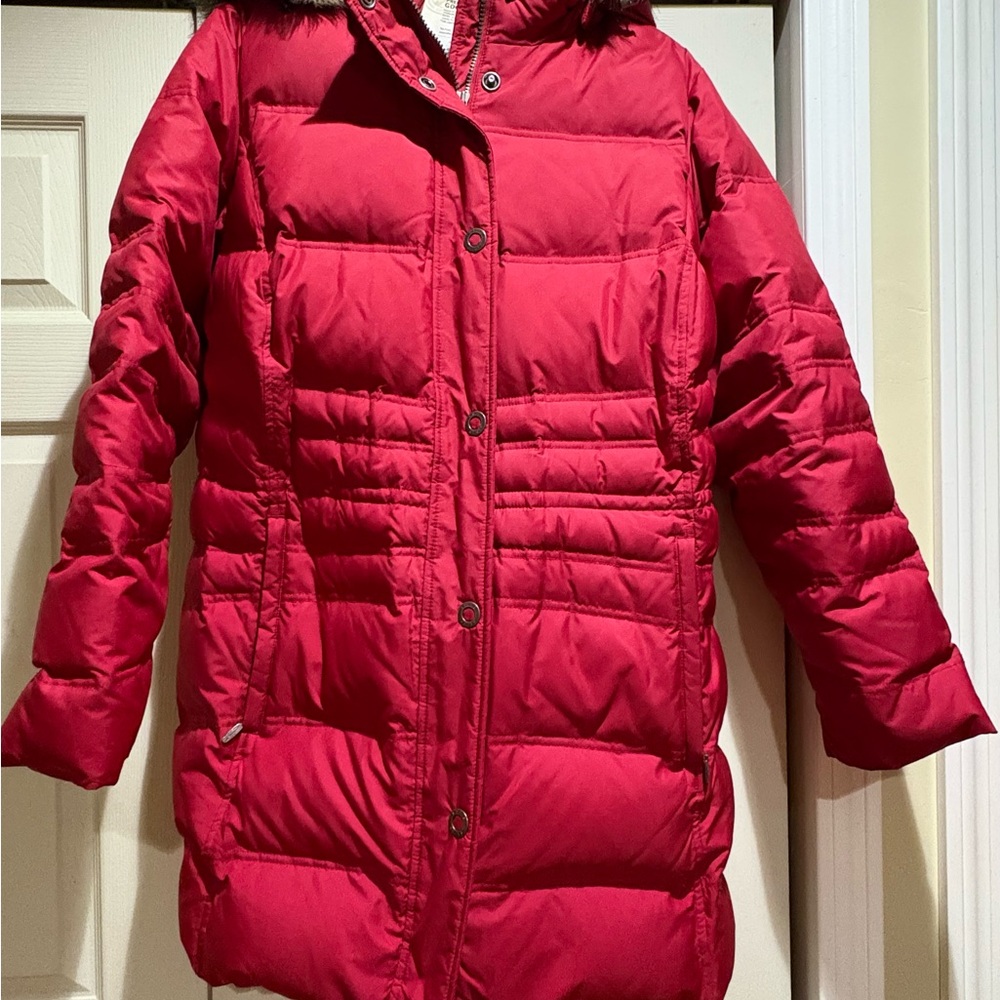 Eddie Bauer Women's Red Puffer Coat